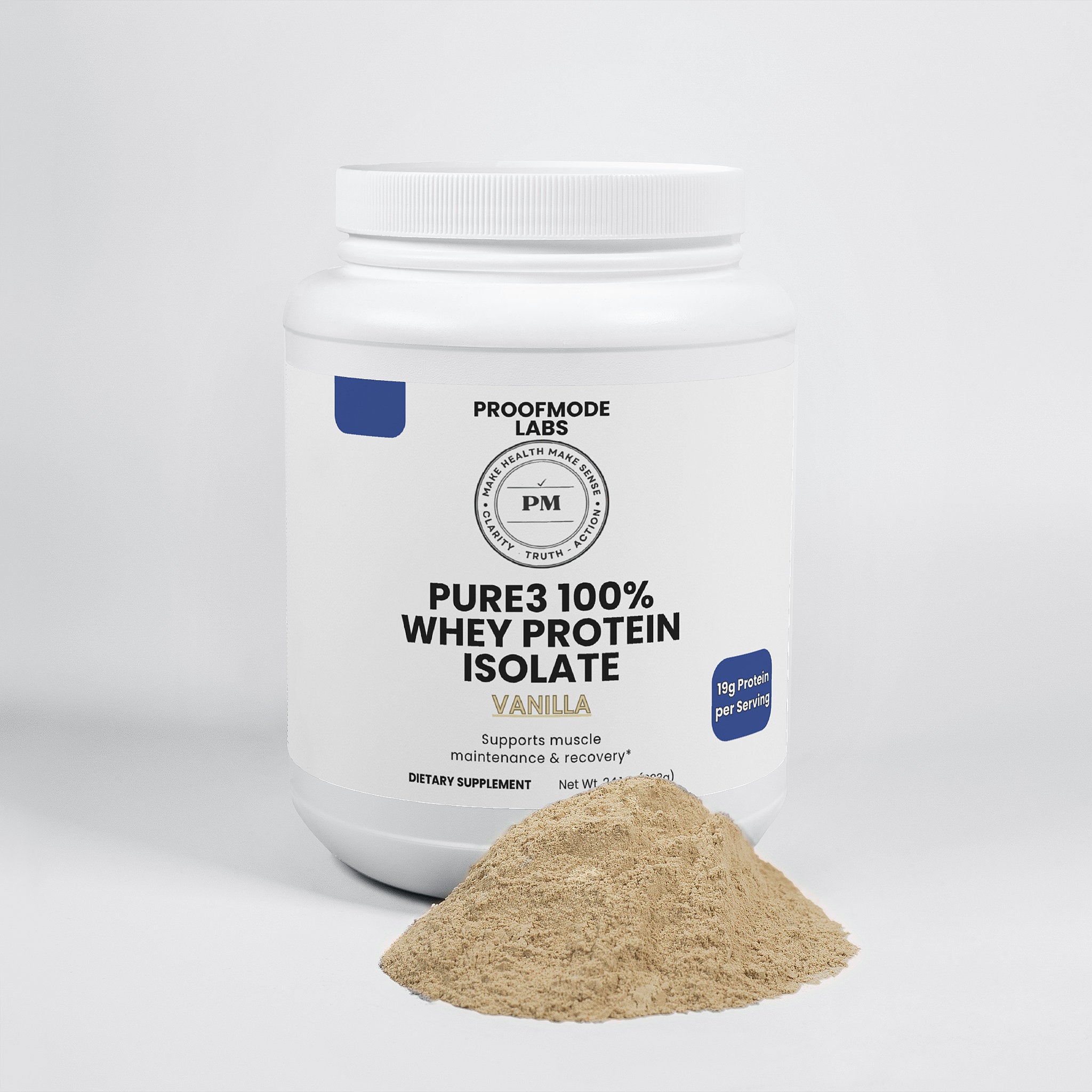 Pure3 100% Whey Protein Isolate (Vanilla)