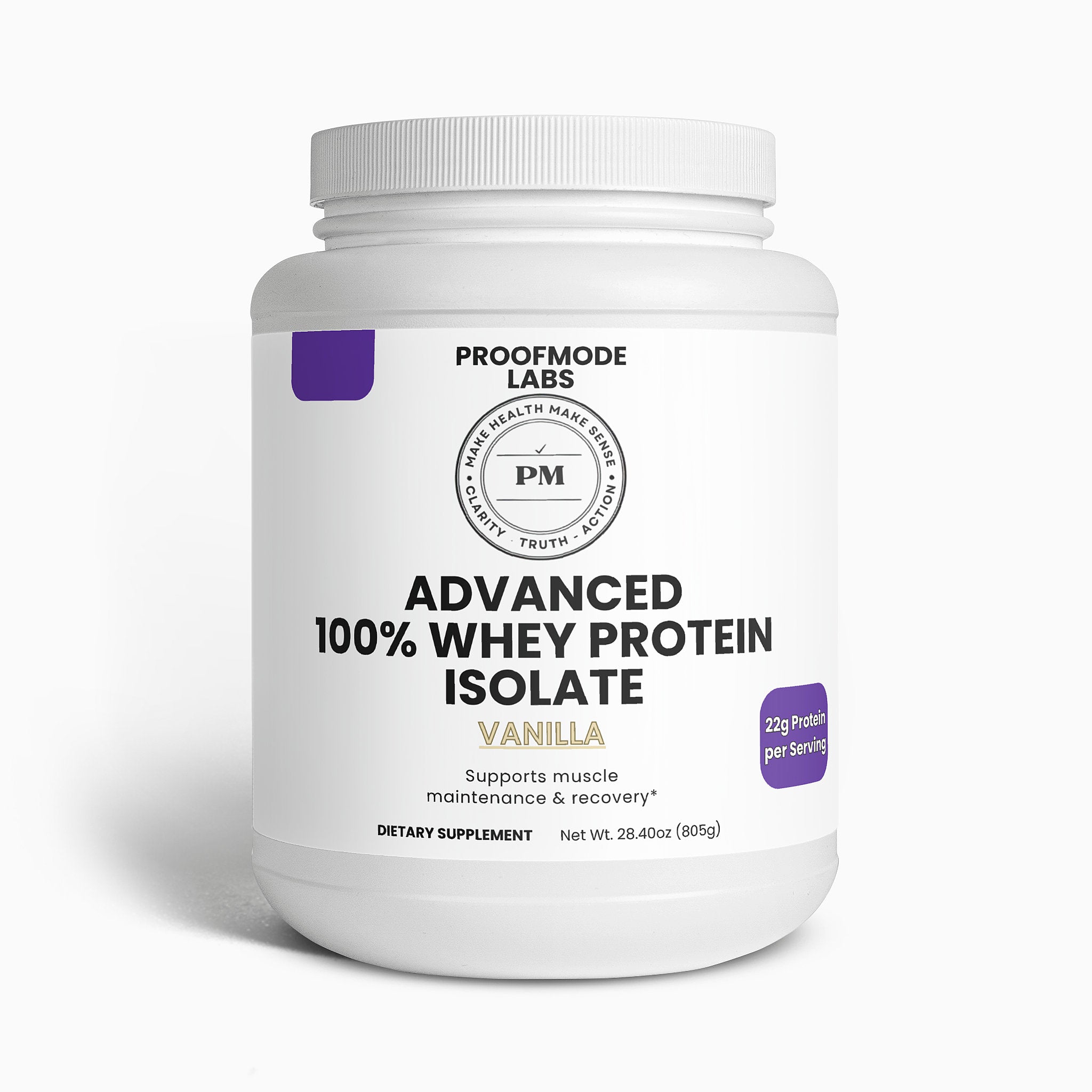 Advanced 100% Whey Protein Isolate (Vanilla)